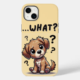 "...was?" Adorable verwirrte Cartoon-Welpe Case-Mate iPhone 14 Plus Hülle