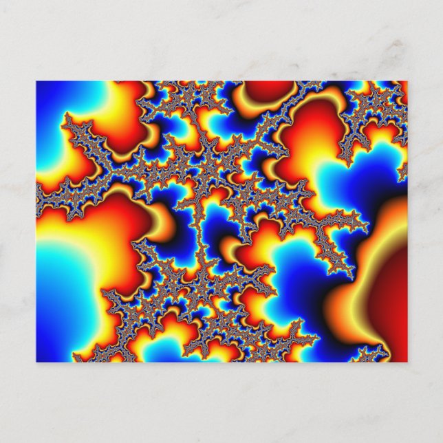 Was als Nächstes kommt - Fraktal Postkarte (Vorderseite)