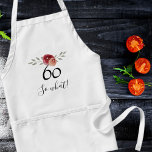 Was also Positive Aquarellblume 60. Geburtstag Schürze<br><div class="desc">Was also Positive Wasserfarbe Blüte 60. Geburtstag Schürze. Blumendesign mit Skript 60 so was. Das Design zeichnet sich durch ein positives und lustiges Zitat 60 so, was in einem weißen Skript und schöne Aquarellfarben Rose und Zweige. Die Schürze ist großartig für eine Frau, die ihren 60. Geburtstag feiert und ein...</div>
