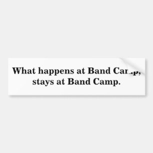 Was am Band-Lager geschieht, bleibe am Band-Lager Autoaufkleber