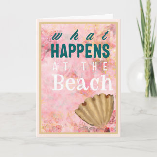 Was am Strand passiert Küstenfreundschaft Humor Karte