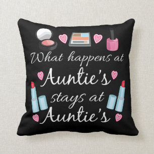 Was am Wurfs-Kissen Tante geschieht Kissen