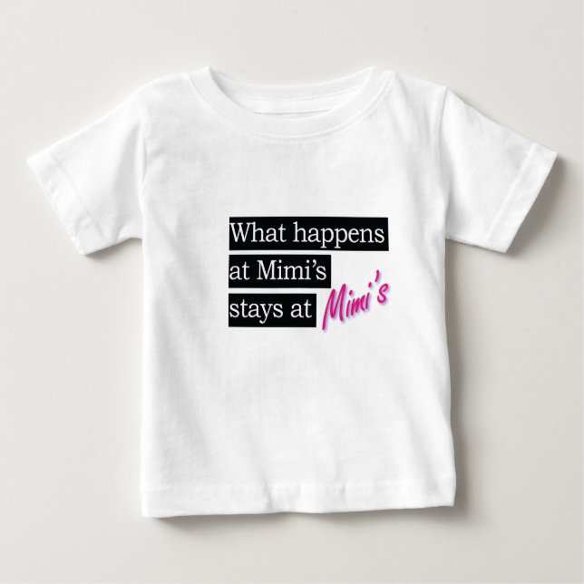 Was an Mimis Haus… geschieht Baby T-shirt (Vorderseite)