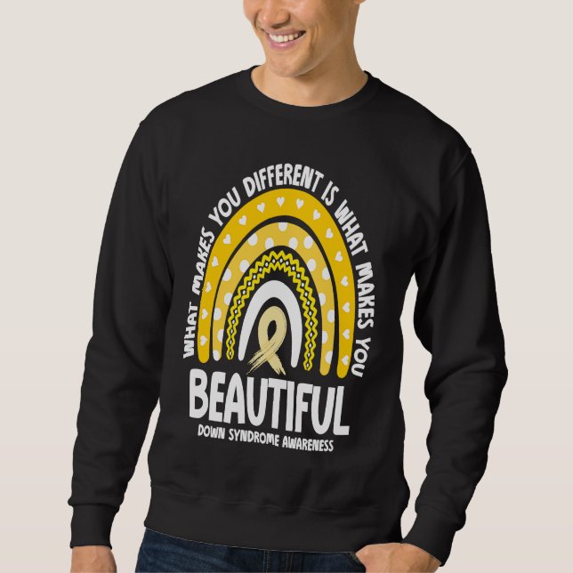 Was anders aussieht, ist, was einen schön macht sweatshirt (Vorderseite)