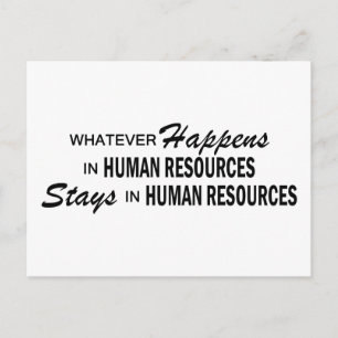 Was auch geschieht - Humanressourcen Postkarte