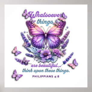 Was auch immer Bibel Schrift Poster