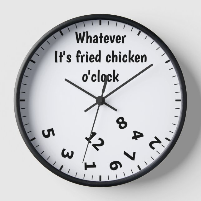 Was auch immer das Fried Chicken O'clock Fun Resta Uhr (Vorderseite)
