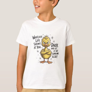 Was auch immer das Leben dir vor die Füße wirft En T-Shirt