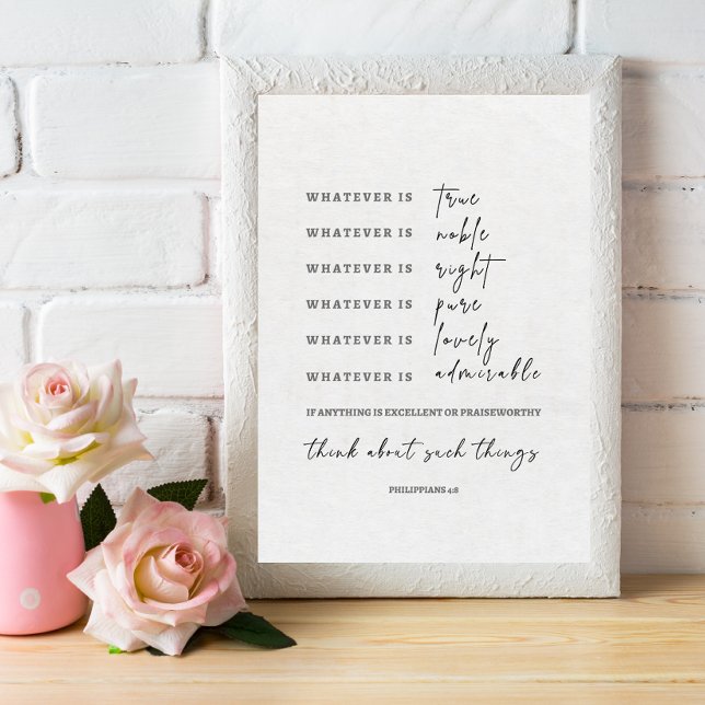 Was auch immer das Wahre Zeichen Bibelverse ist Poster (Von Creator hochgeladen)