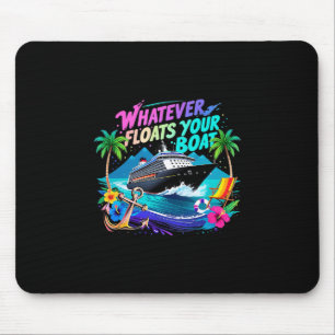 Was auch immer dein Boot kreuzt Squad Team Strand Mousepad