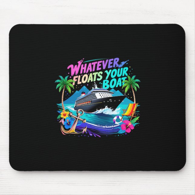 Was auch immer dein Boot kreuzt Squad Team Strand  Mousepad (Vorne)