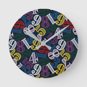 Was auch immer - Die Anzahl der Personen ist groß Runde Wanduhr