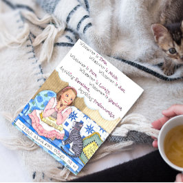 Was auch immer die inspirierende Postkarte ist