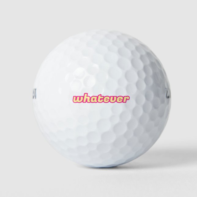 Was auch immer die Kunst ist Golfball (Vorderseite)