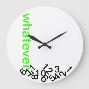 Was auch immer die Zeit! Große Wanduhr