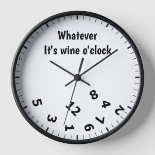 Was auch immer es ist Wein O'uhr Funny Drinking Sp Uhr