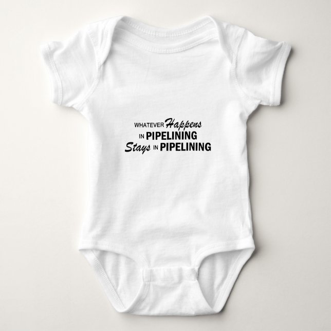 Was auch immer geschieht - Pipelining Baby Strampler (Vorderseite)