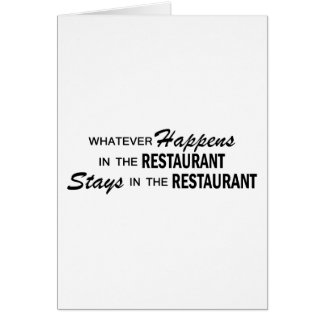 Was auch immer geschieht - Restaurant