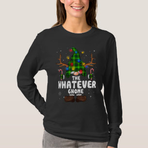 Was auch immer Gnom Rentier Weihnachtslicht Pyjama T-Shirt