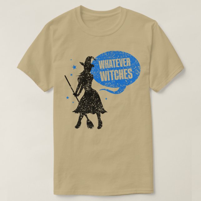 Was auch immer Hexen die Mädchen zu Halloween-Rede T-Shirt (Design vorne)
