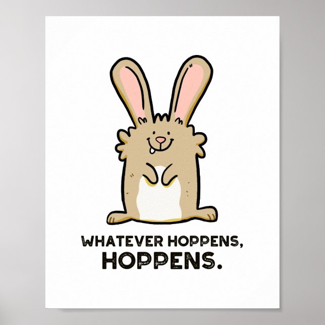 Was auch immer Hoppens, Hoppens Rabbit Puster Poster (Vorne)