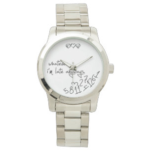 was auch immer, ich irgendwie spät sind - moderne armbanduhr