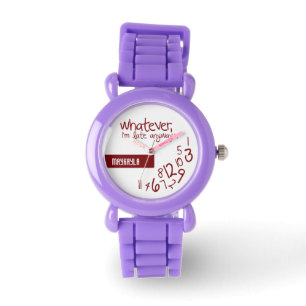 Was auch immer, ich komme immer zu spät armbanduhr