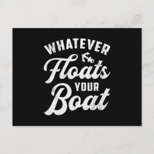 Was auch immer Ihr Boot segelt Segelboot Postkarte