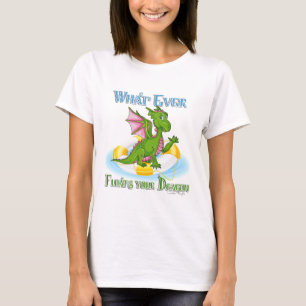 Was auch immer Ihr Drache Niedlich schwimmt T-Shirt