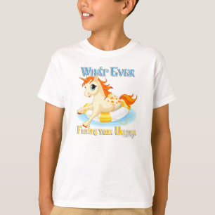 Was auch immer Ihr Einhorn schwimmt T-Shirt