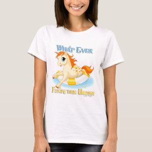 Was auch immer Ihr Einhorn schwimmt T-Shirt
