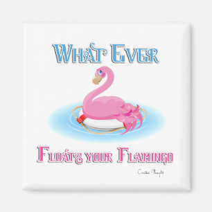 Was auch immer Ihr Flamingo 2 schwimmt Magnet