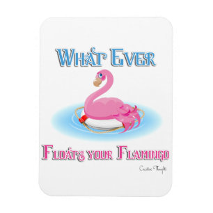 Was auch immer Ihr Flamingo 2 schwimmt Magnet
