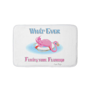 Was auch immer Ihr Flamingo 3 schweben lässt Badematte