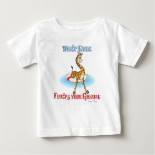 Was auch immer Ihr Giraffe schweben lässt Baby T-shirt