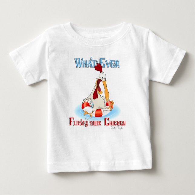 Was auch immer Ihr Huhn schwimmt Baby T-shirt (Vorderseite)
