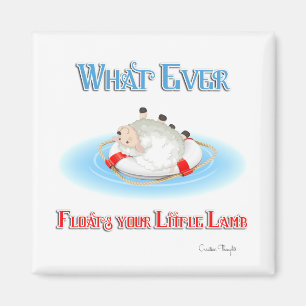 Was auch immer Ihr kleines Lamm schwimmt Magnet