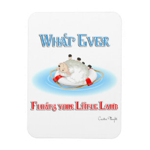 Was auch immer Ihr kleines Lamm schwimmt Magnet