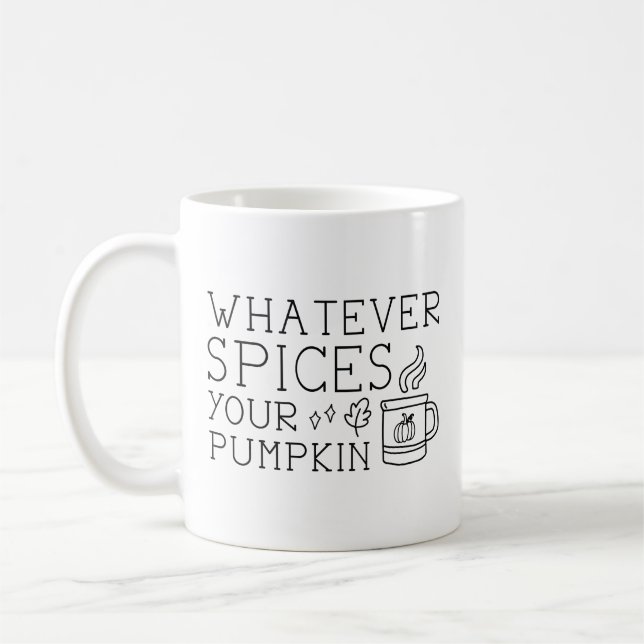 Was auch immer Ihr Kürbis ist Kaffeetasse (Links)