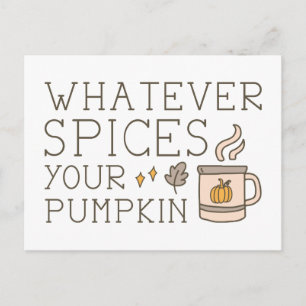 Was auch immer Ihr Kürbis ist Postkarte
