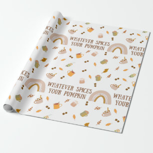 Was auch immer Ihr Kürbisweispapier enthält Geschenkpapier