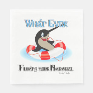 Was auch immer Ihr Narwhal Meme schweben lässt Serviette