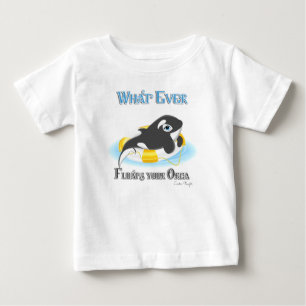 Was auch immer Ihr Orca Whale schwimmt Baby T-shirt