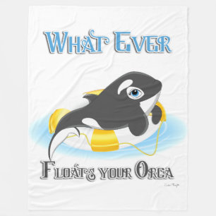Was auch immer Ihr Orca Whale schwimmt Fleecedecke