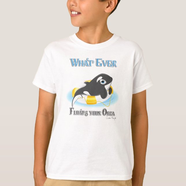 Was auch immer Ihr Orca Whale schwimmt T-Shirt (Vorderseite)
