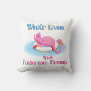 Was auch immer Ihr rosa Flamingo schweben lässt Kissen