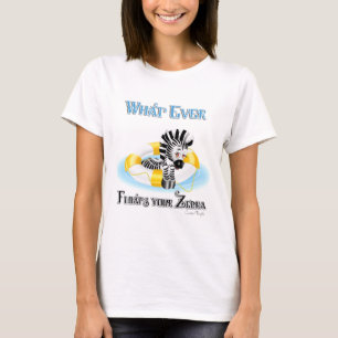 Was auch immer Ihr Zebra schwimmt 3 T-Shirt