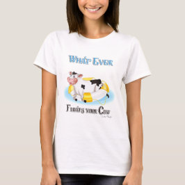 Was auch immer Ihre Kuh schwimmt T-Shirt