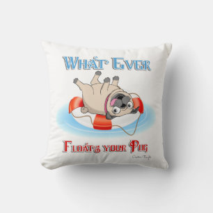 Was auch immer Ihren Mops schwimmt Kissen