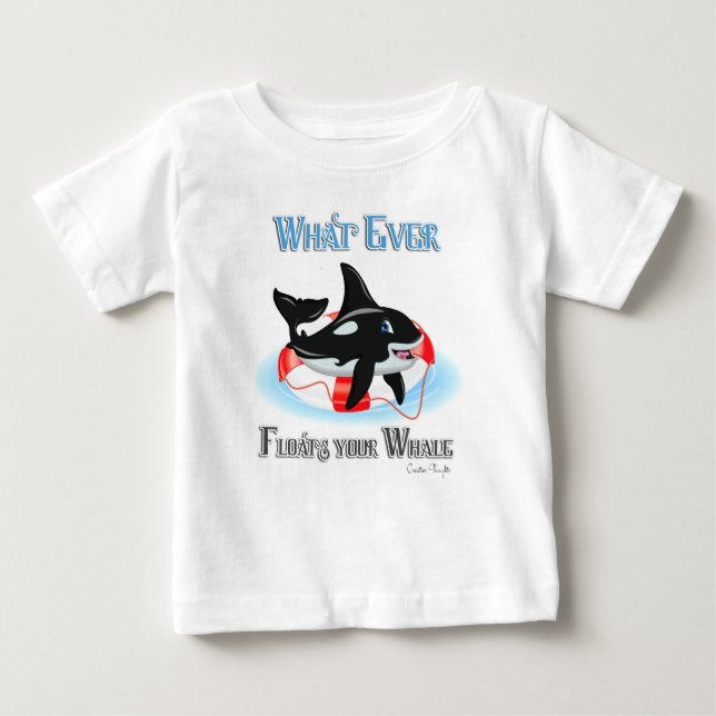 Was auch immer Ihren Wal schweben 2 Baby T-shirt (Vorderseite)